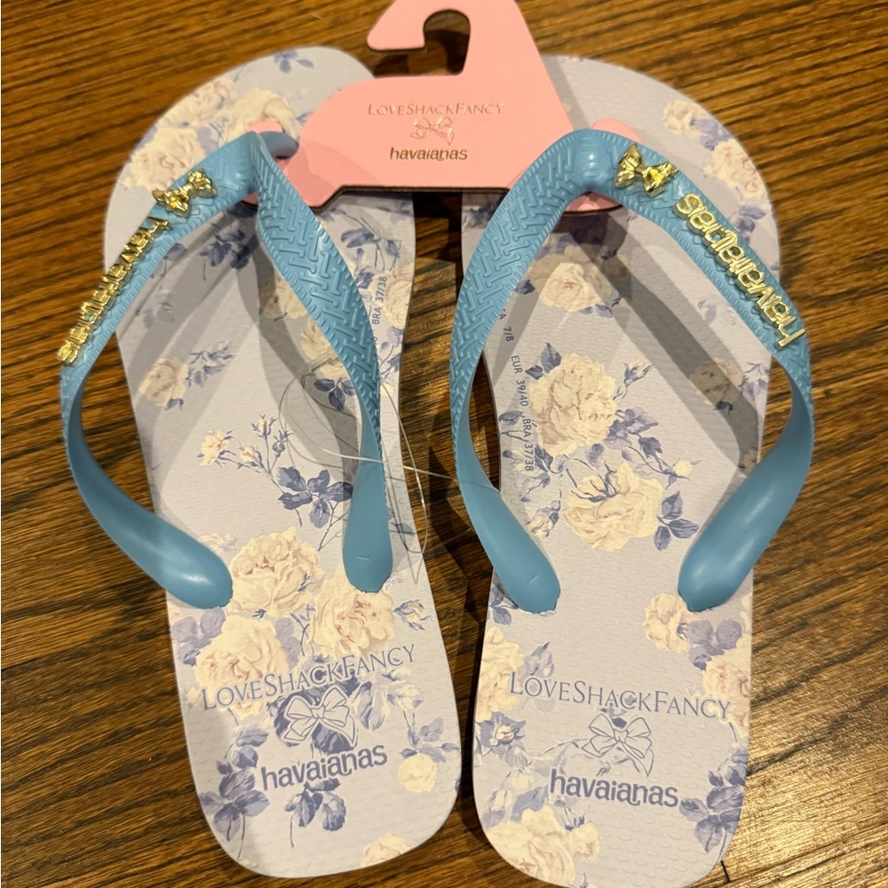 Havaianas Blue Floral Sandals